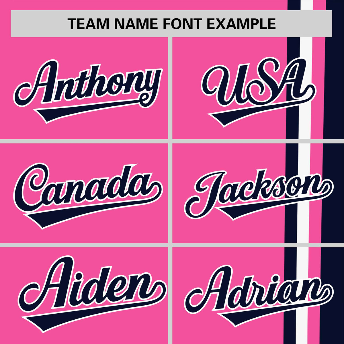 Custom Pink Navy-White Crew neck Color Contrast Design T-Shirts