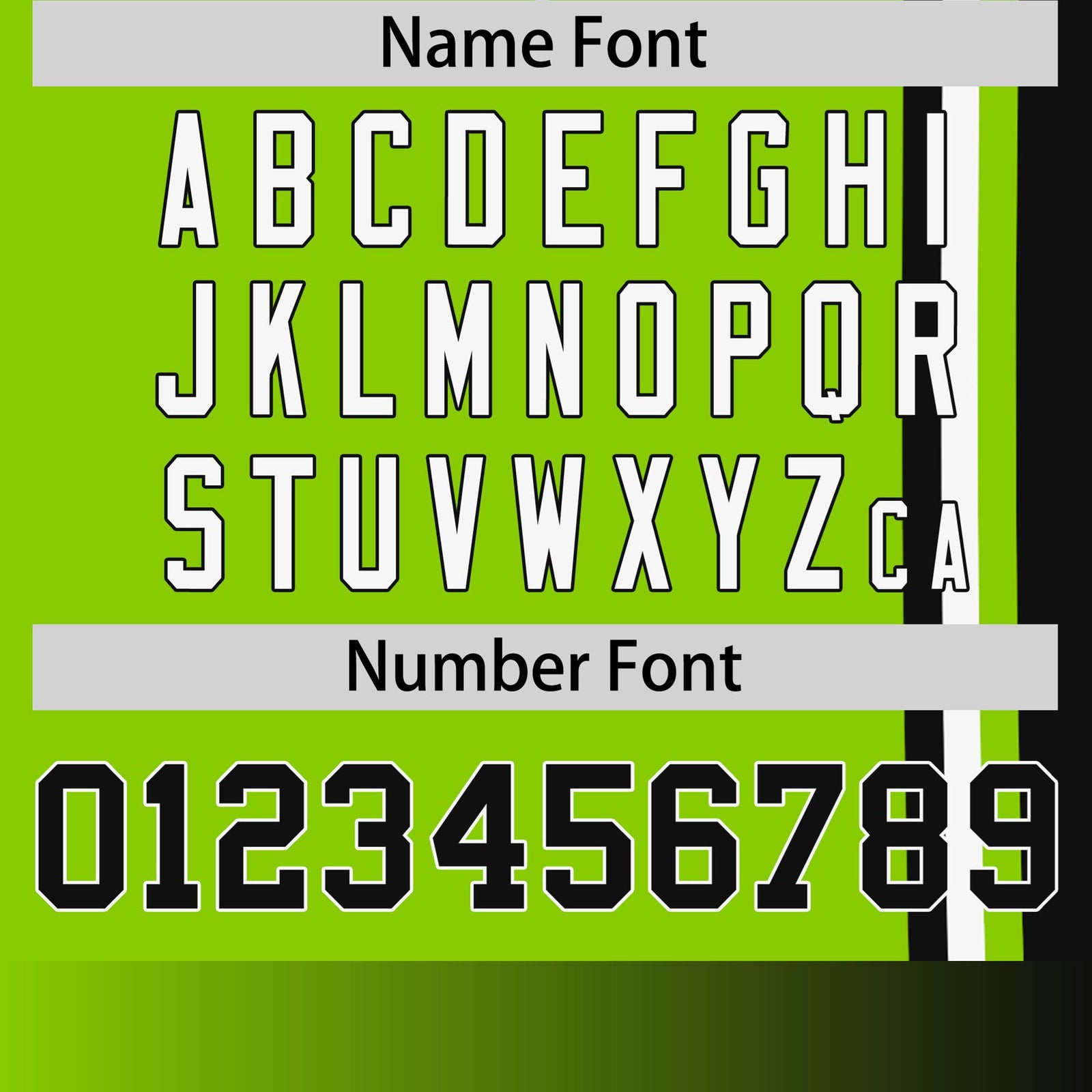 Custom Neon Green Black-White Crew neck Color Contrast Design T-Shirts