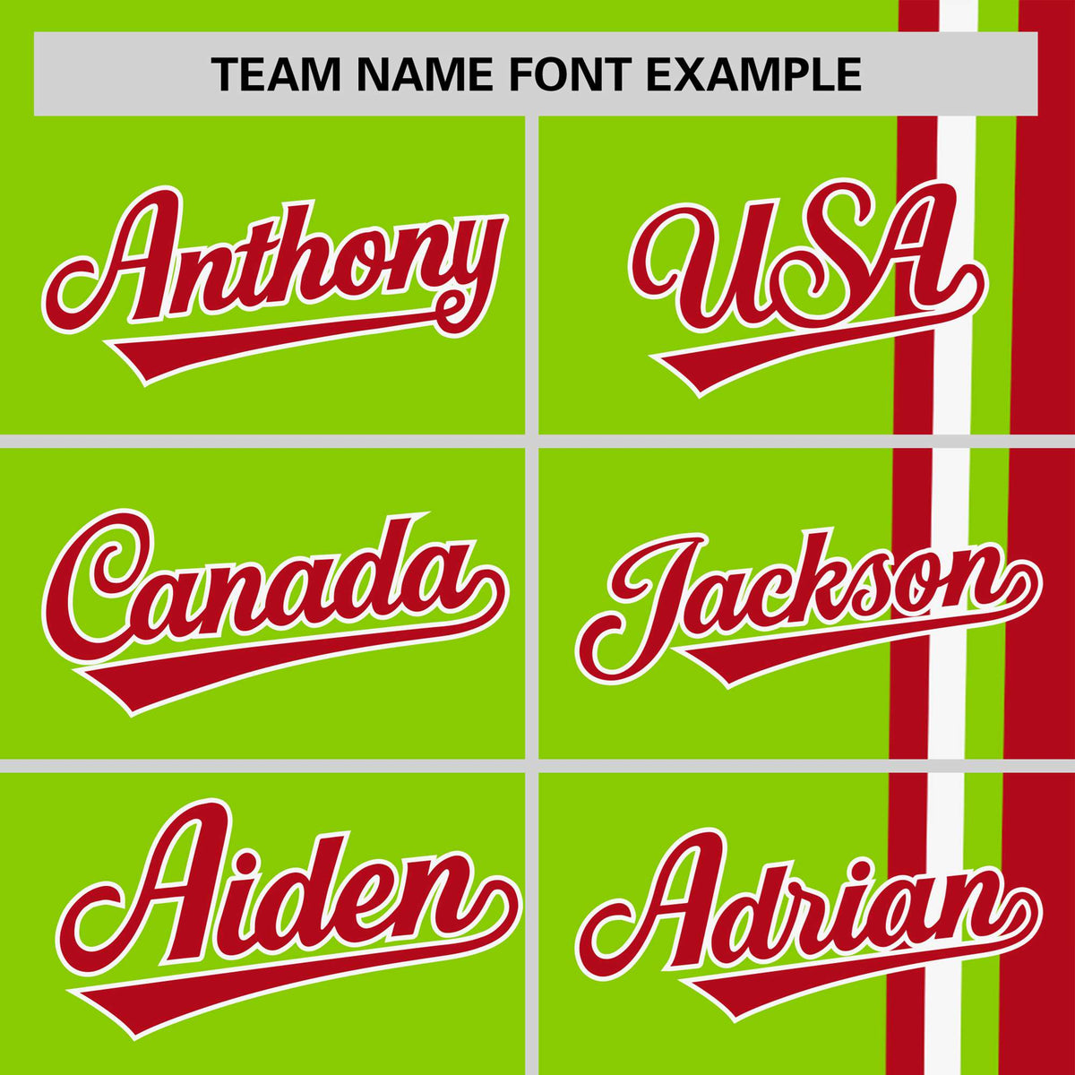 Custom Neon Green Red-White Crew neck Color Contrast Design T-Shirts