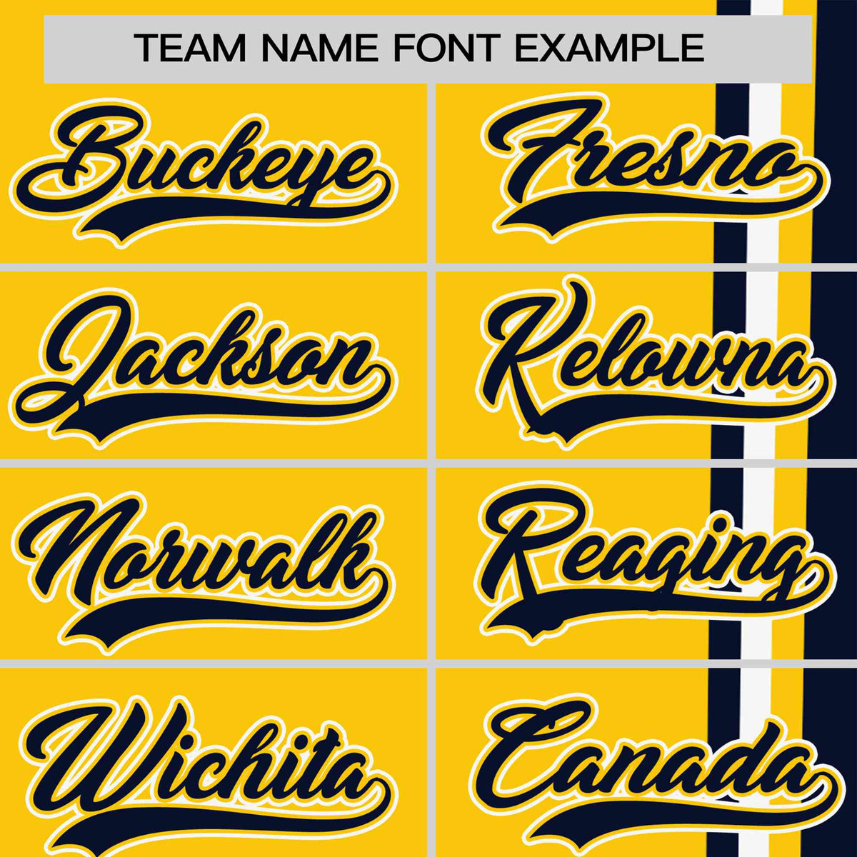 Custom Gold-01 Navy-White Crew neck Color Contrast Design T-Shirts