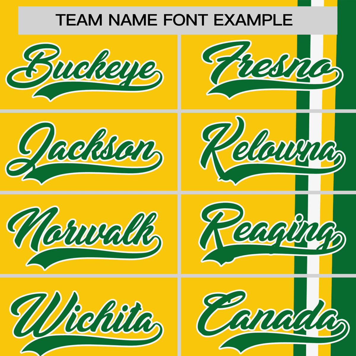 Custom Gold-01 Kelly Green-White Crew neck Color Contrast Design T-Shirts