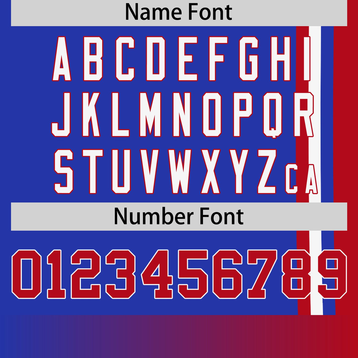 Custom Royal Blue Red-White Crew neck Color Contrast Design T-Shirts