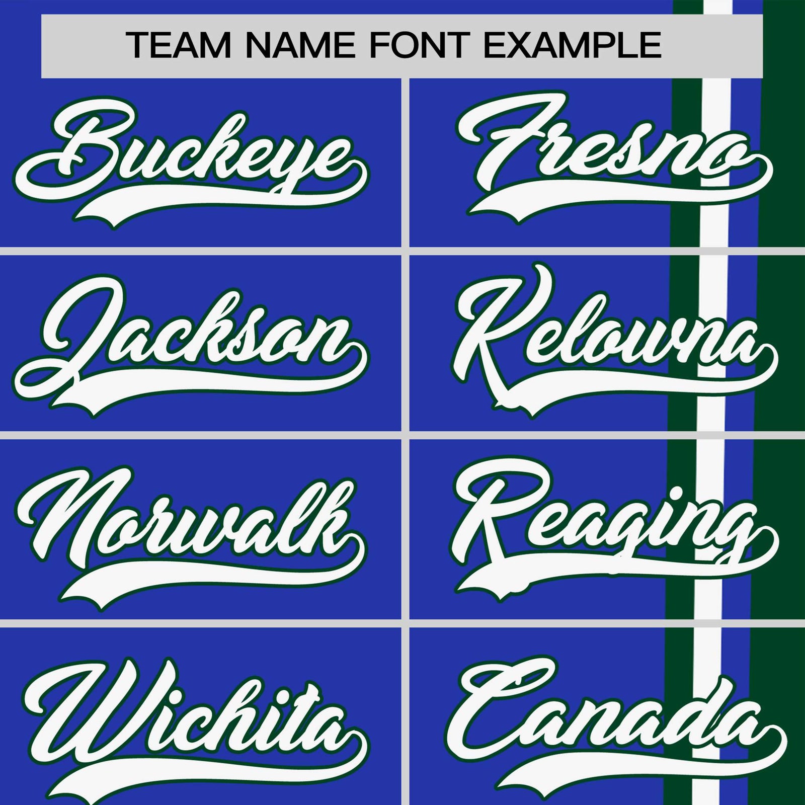 Custom Royal Blue Green-White Crew neck Color Contrast Design T-Shirts