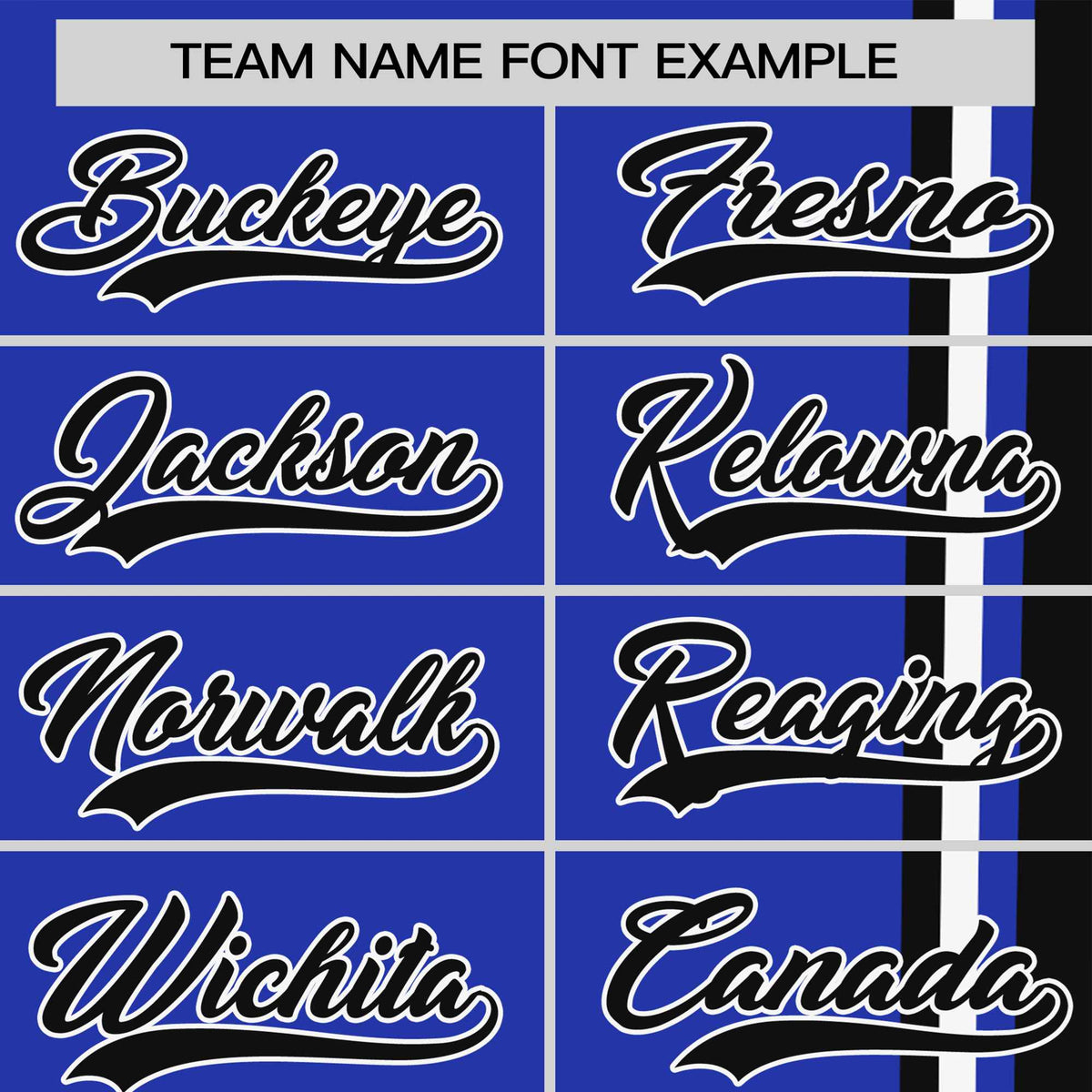 Custom Royal Blue Black-White Crew neck Color Contrast Design T-Shirts