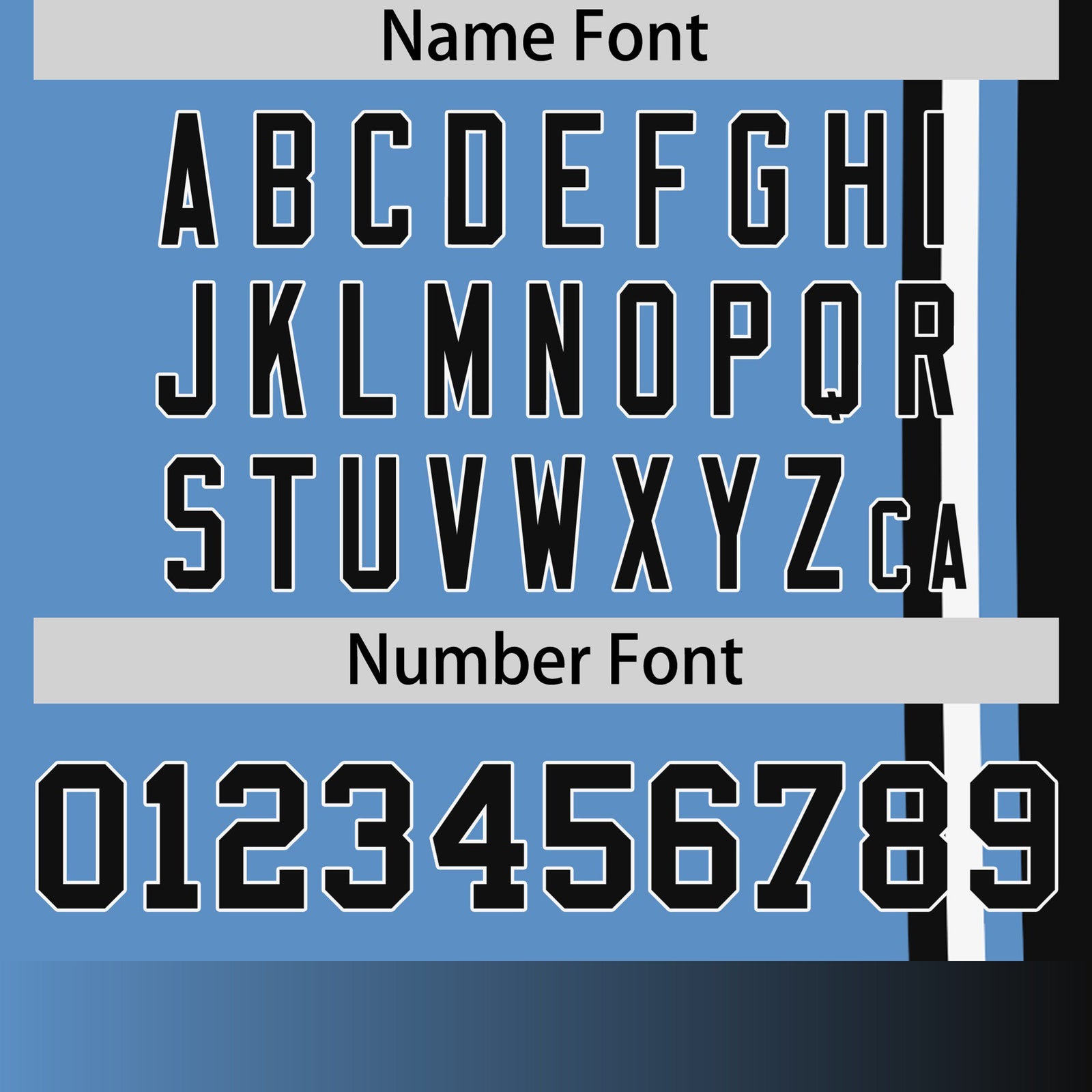 Custom Powder Blue Black-White Crew neck Color Contrast Design T-Shirts