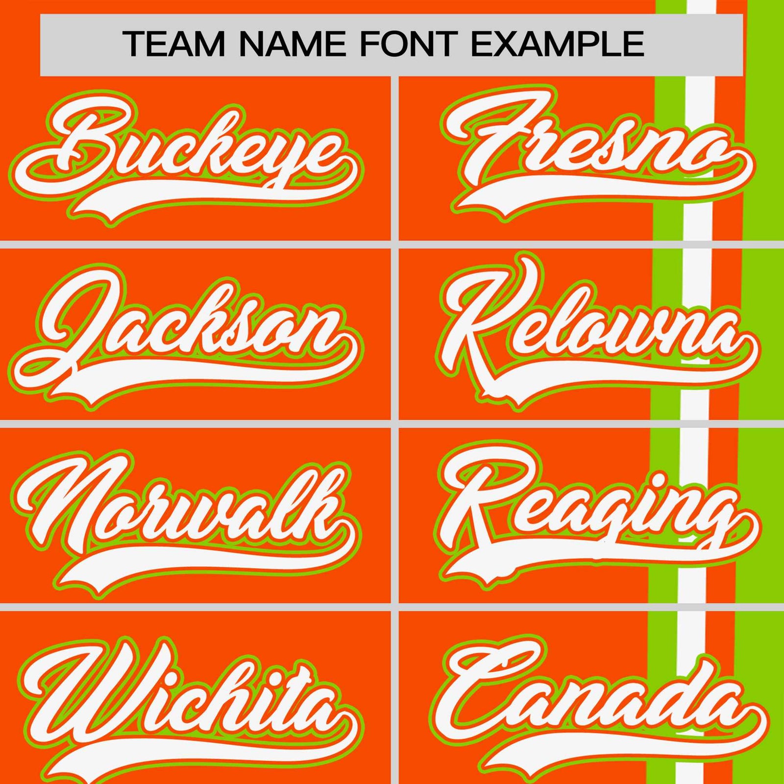 Custom Orange Neon Green-White Crew neck Color Contrast Design T-Shirts