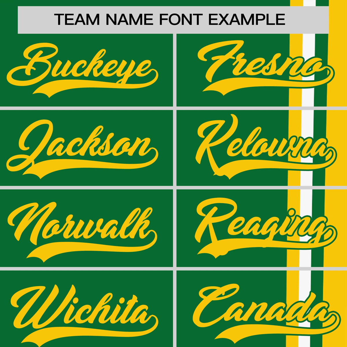 Custom Kelly Green Gold-01 White Crew neck Color Contrast Design T-Shirts