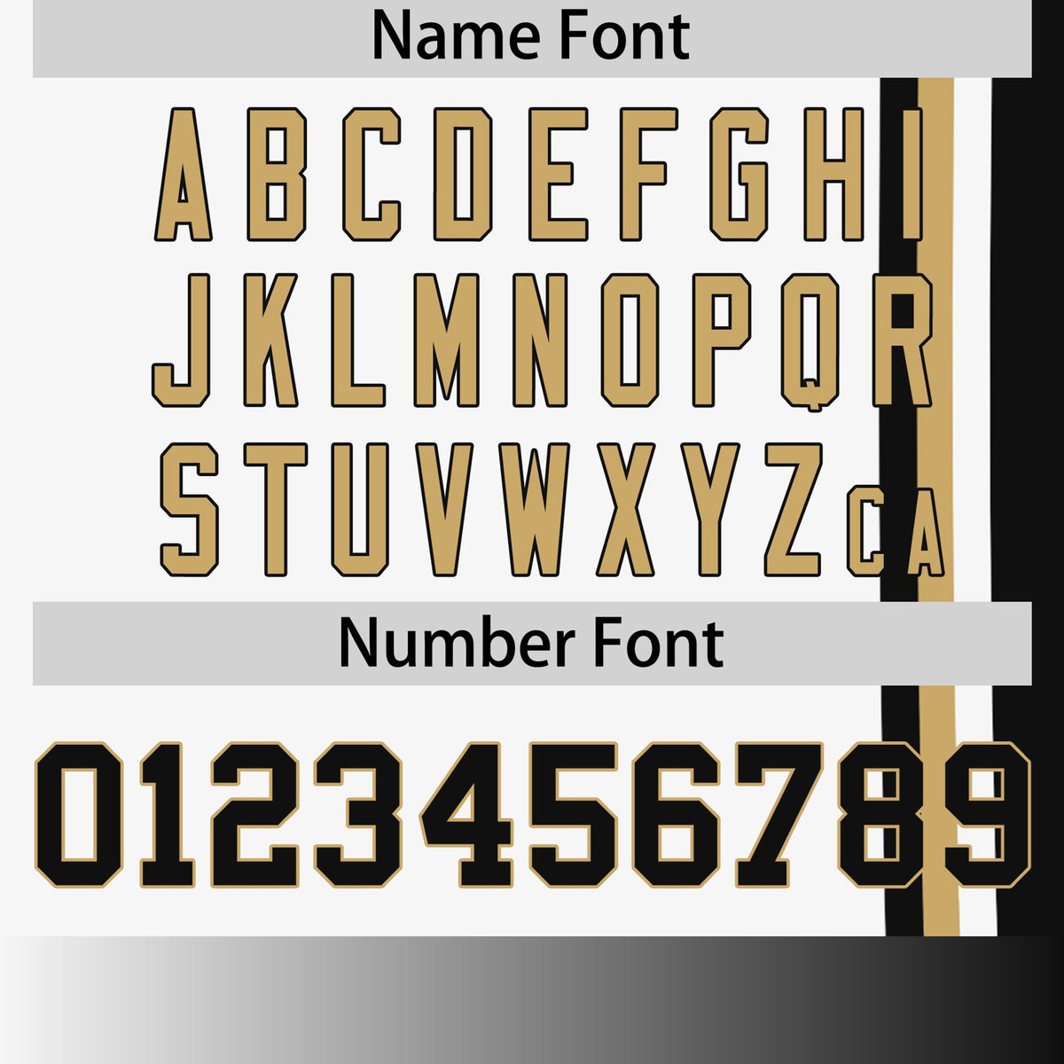 Custom White Black-Gold Crew neck Color Contrast Design T-Shirts