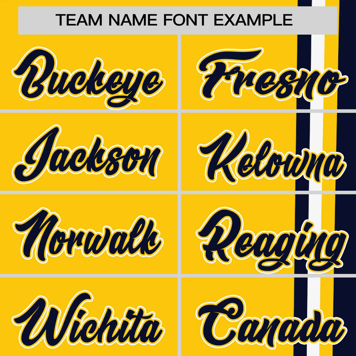 Custom Gold-01 Navy-White Crew neck Color Contrast Design T-Shirts