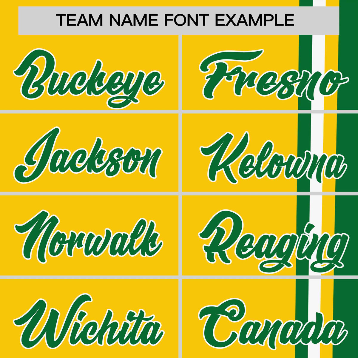 Custom Gold-01 Kelly Green-White Crew neck Color Contrast Design T-Shirts