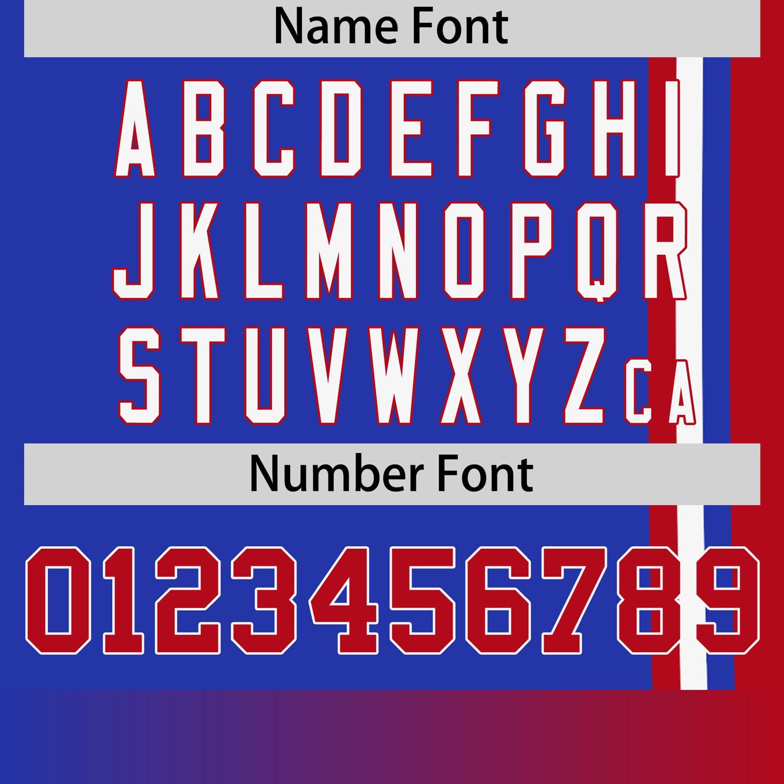 Custom Royal Blue Red-White Crew neck Color Contrast Design T-Shirts