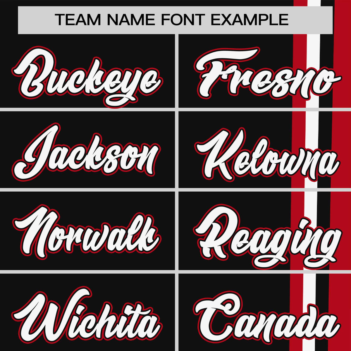 Custom Black Red-White Crew neck Color Contrast Design T-Shirts