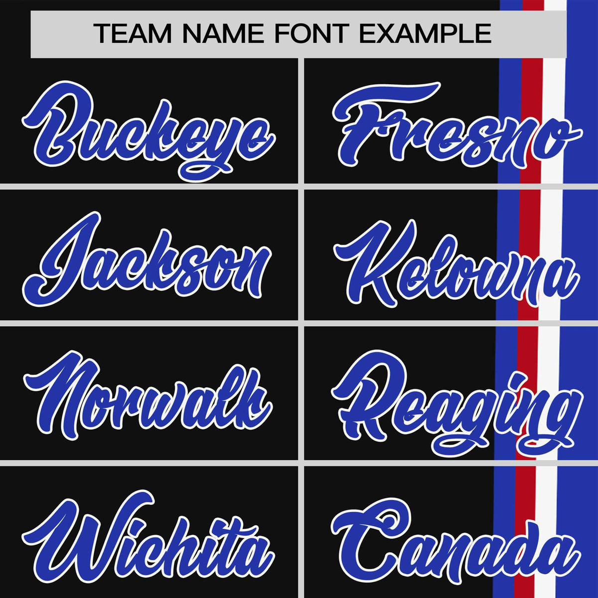 Custom Black Royal Blue-White Crew neck Color Contrast Design T-Shirts