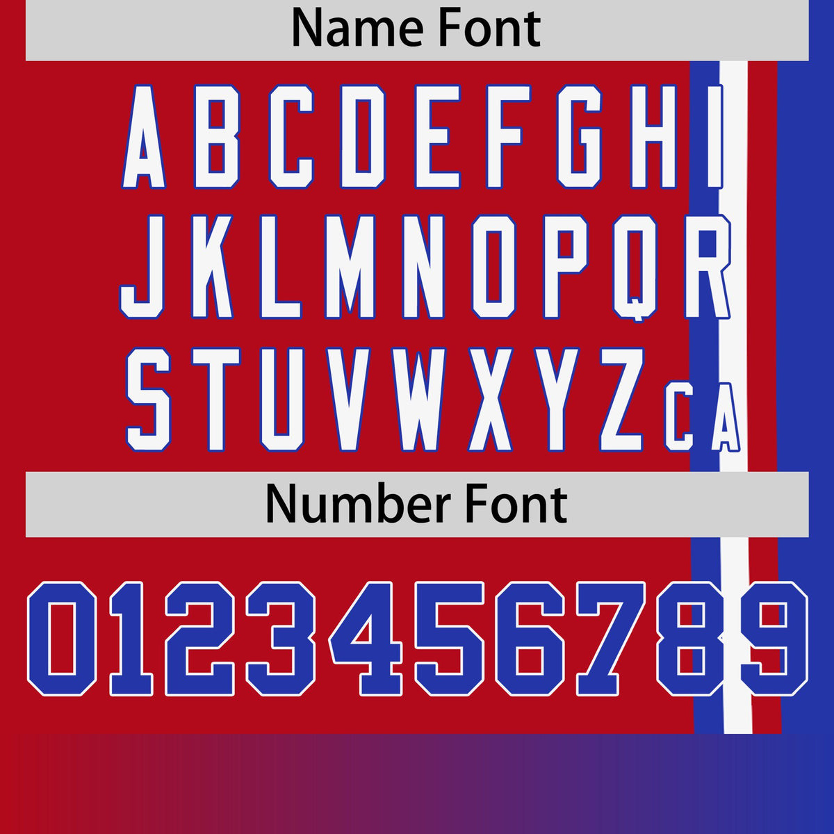 Custom Red Royal Blue-White Crew neck Color Contrast Design T-Shirts