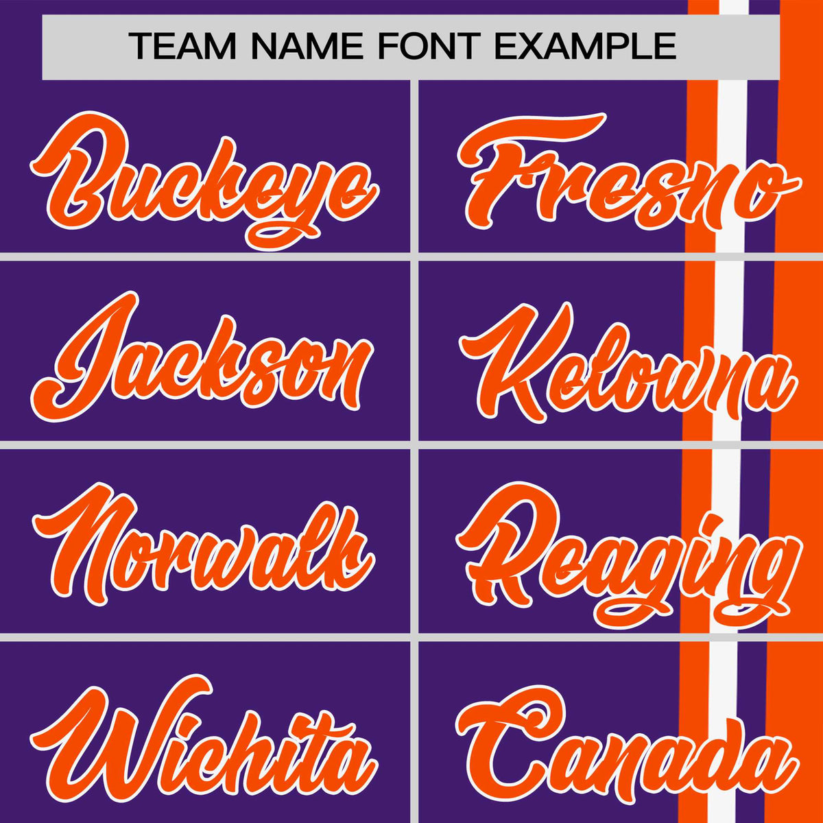 Custom Purple Orange-White Crew neck Color Contrast Design T-Shirts