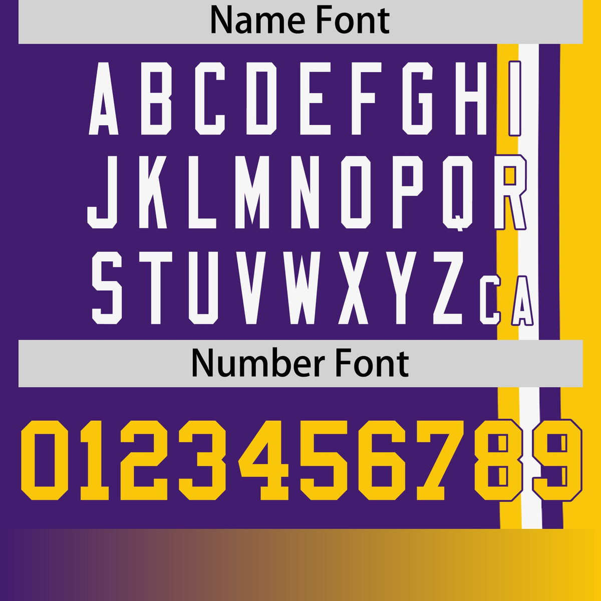 Custom Purple Gold-01 White Crew neck Color Contrast Design T-Shirts