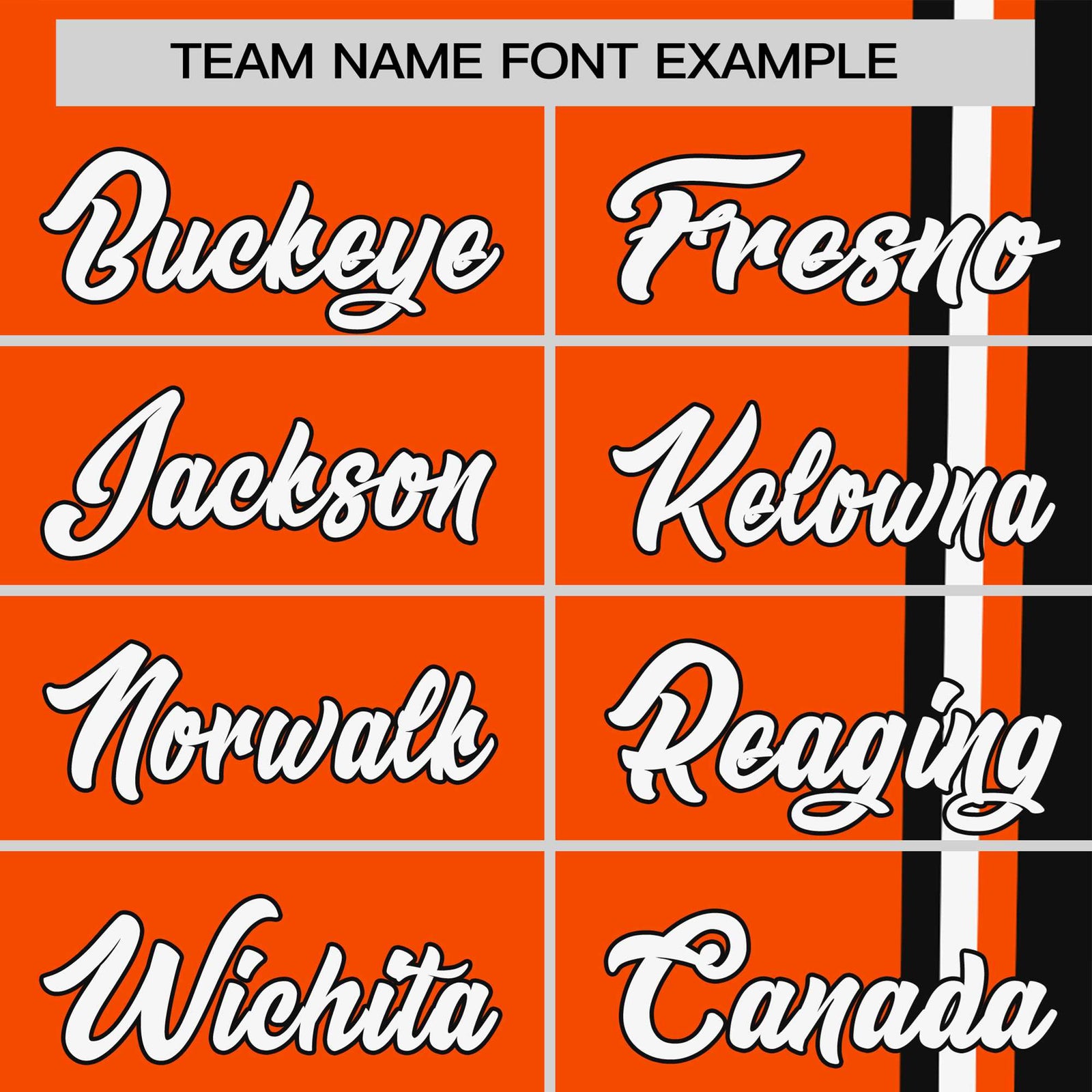 Custom Orange Black-White Crew neck Color Contrast Design T-Shirts