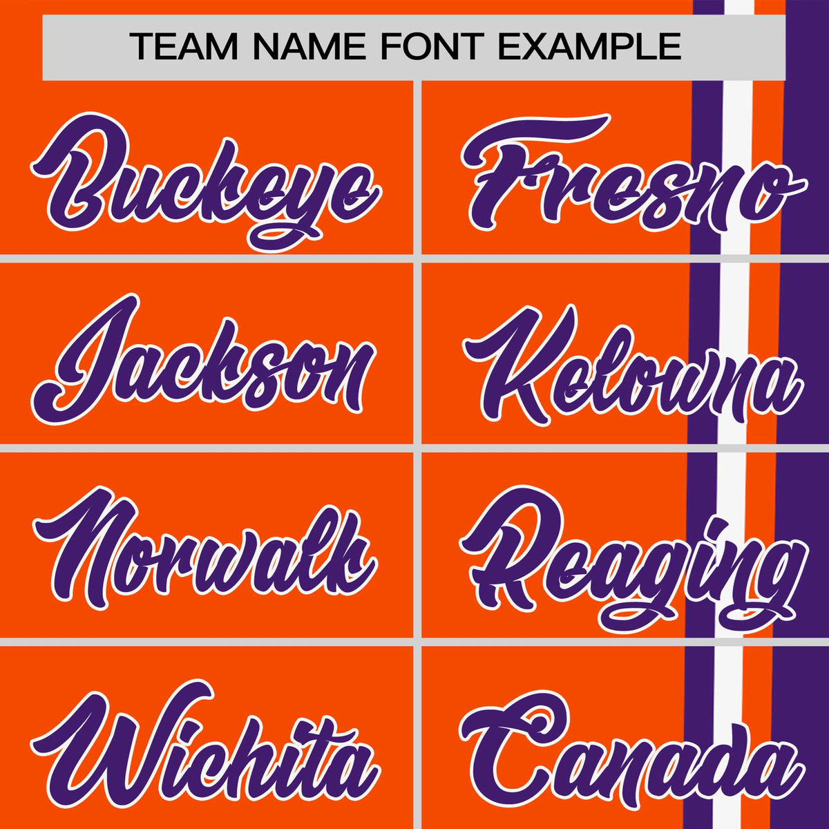 Custom Orange Purple-White Crew neck Color Contrast Design T-Shirts