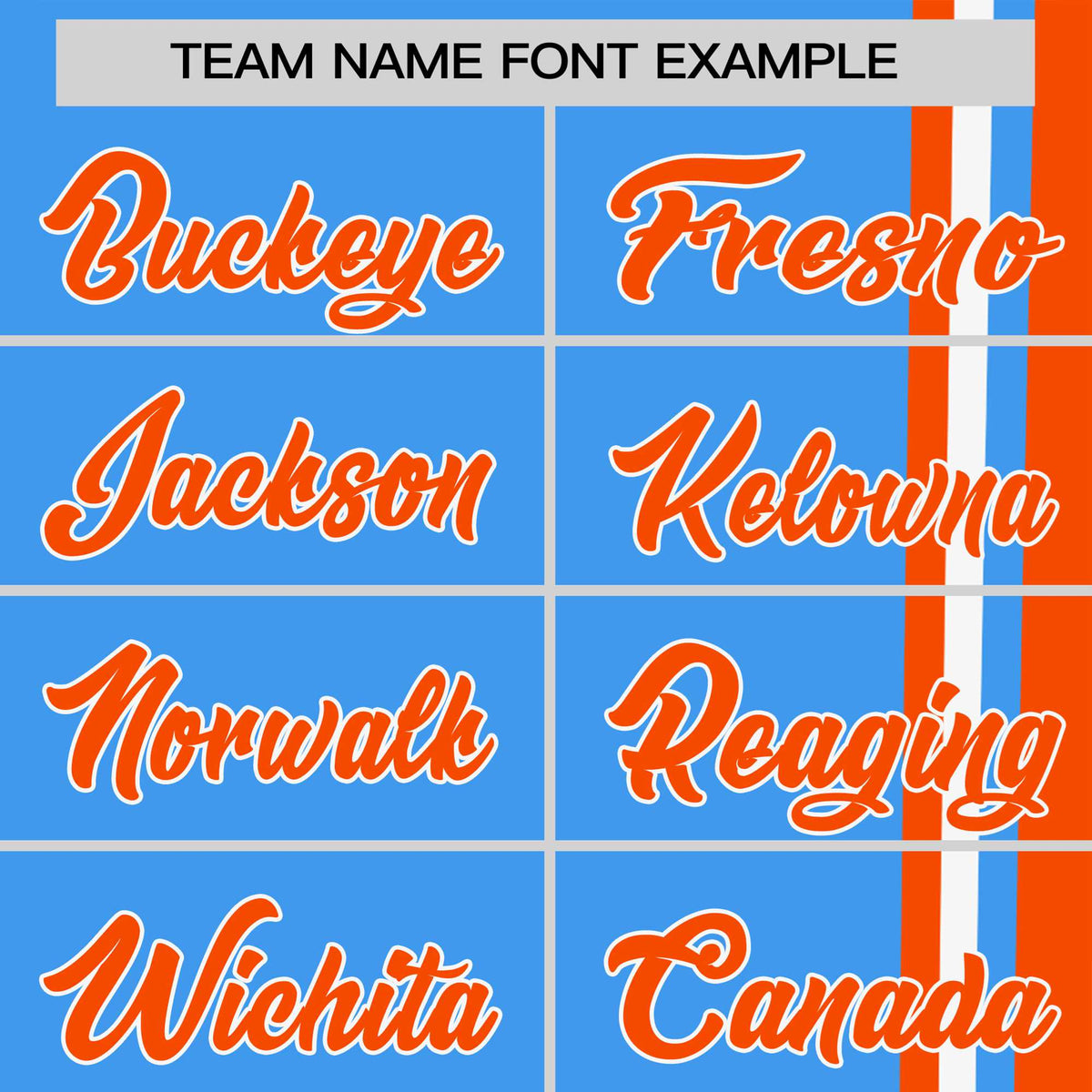 Custom Powder Blue Orange-White Crew neck Color Contrast Design T-Shirts