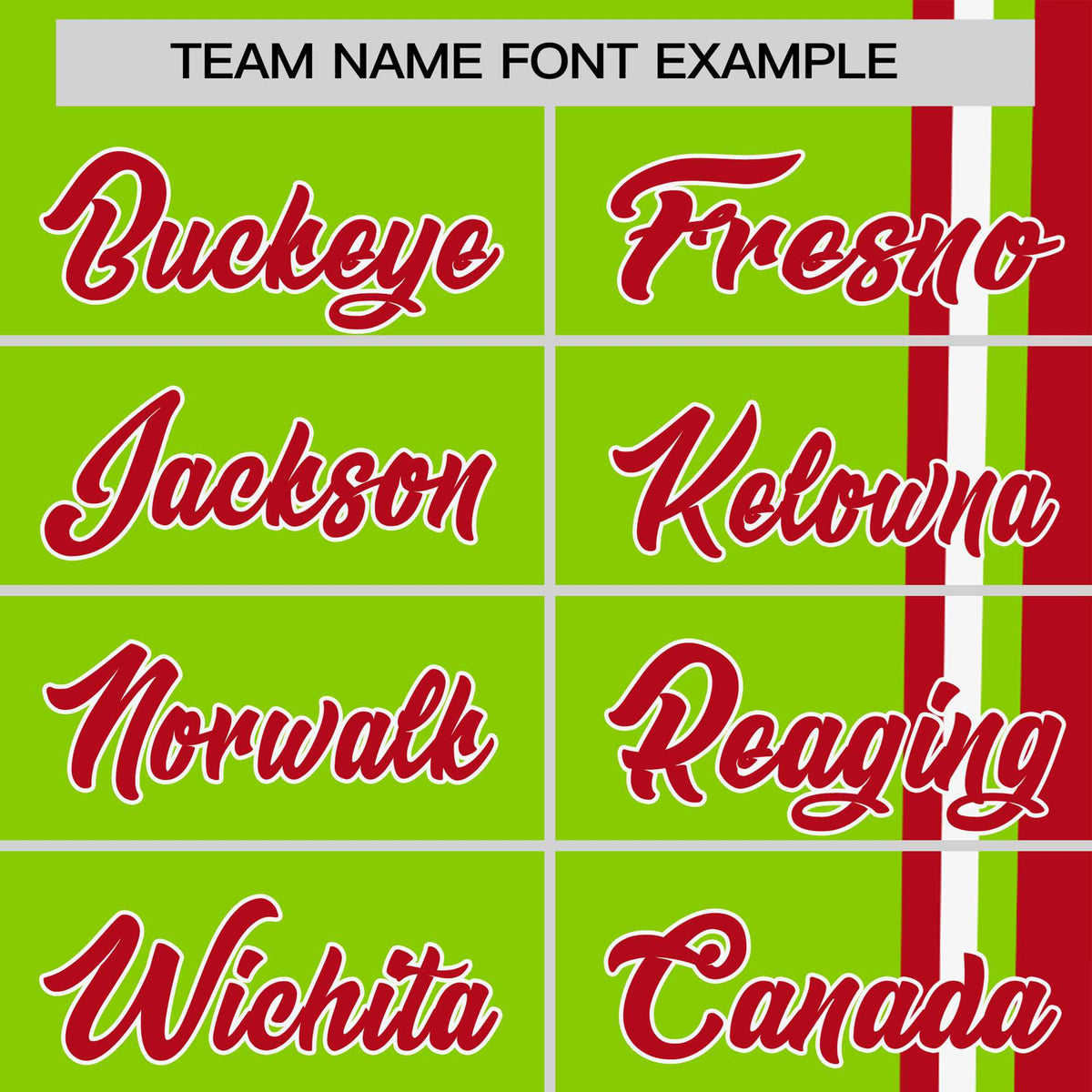 Custom Neon Green Red-White Crew neck Color Contrast Design T-Shirts
