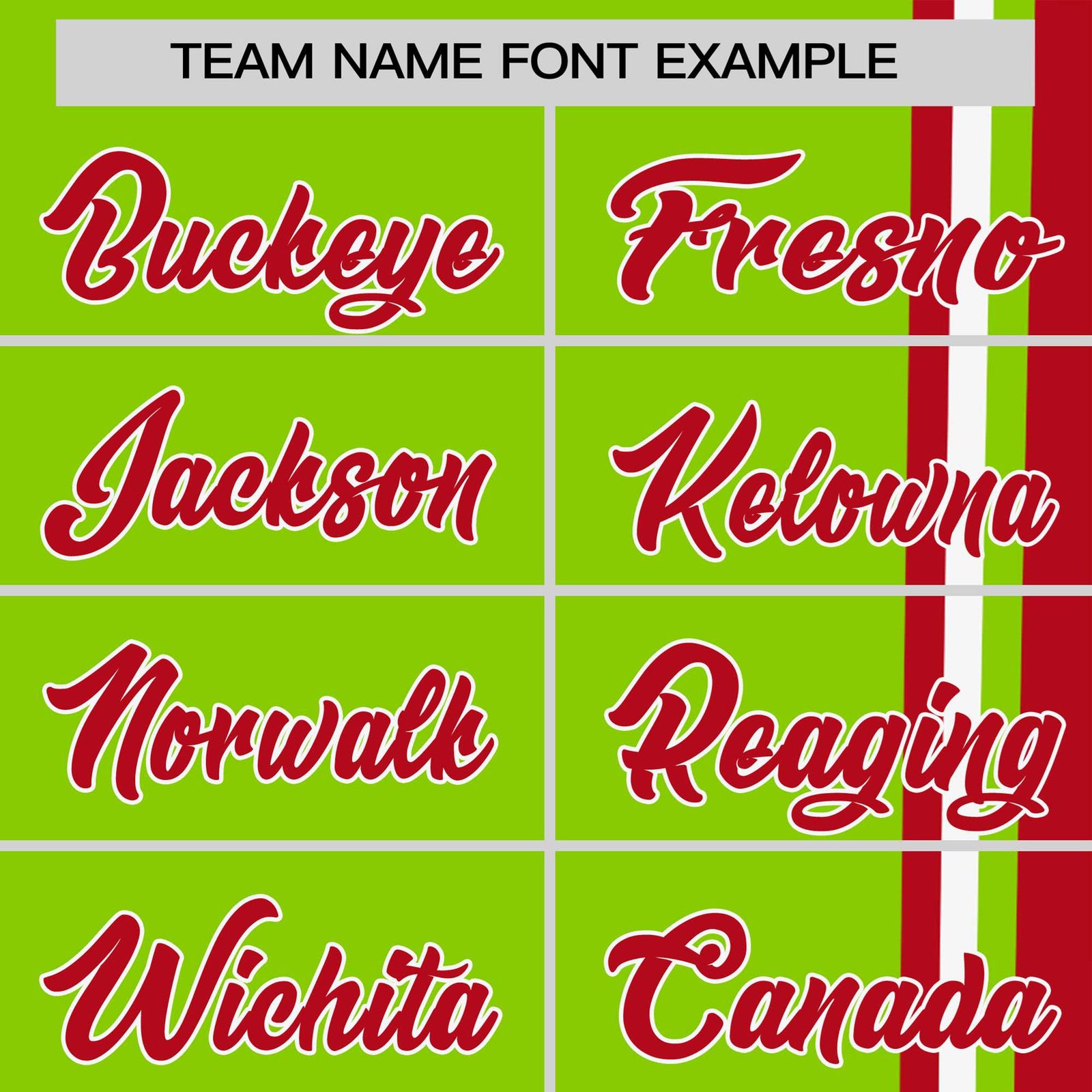 Custom Neon Green Red-White Crew neck Color Contrast Design T-Shirts