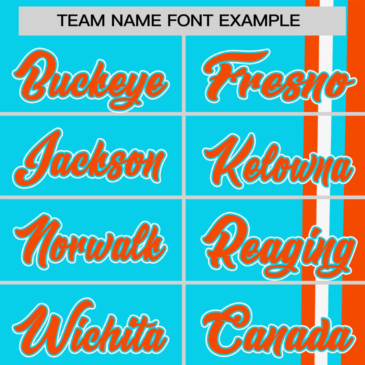 Custom Sky Blue Orange-White Crew neck Color Contrast Design T-Shirts