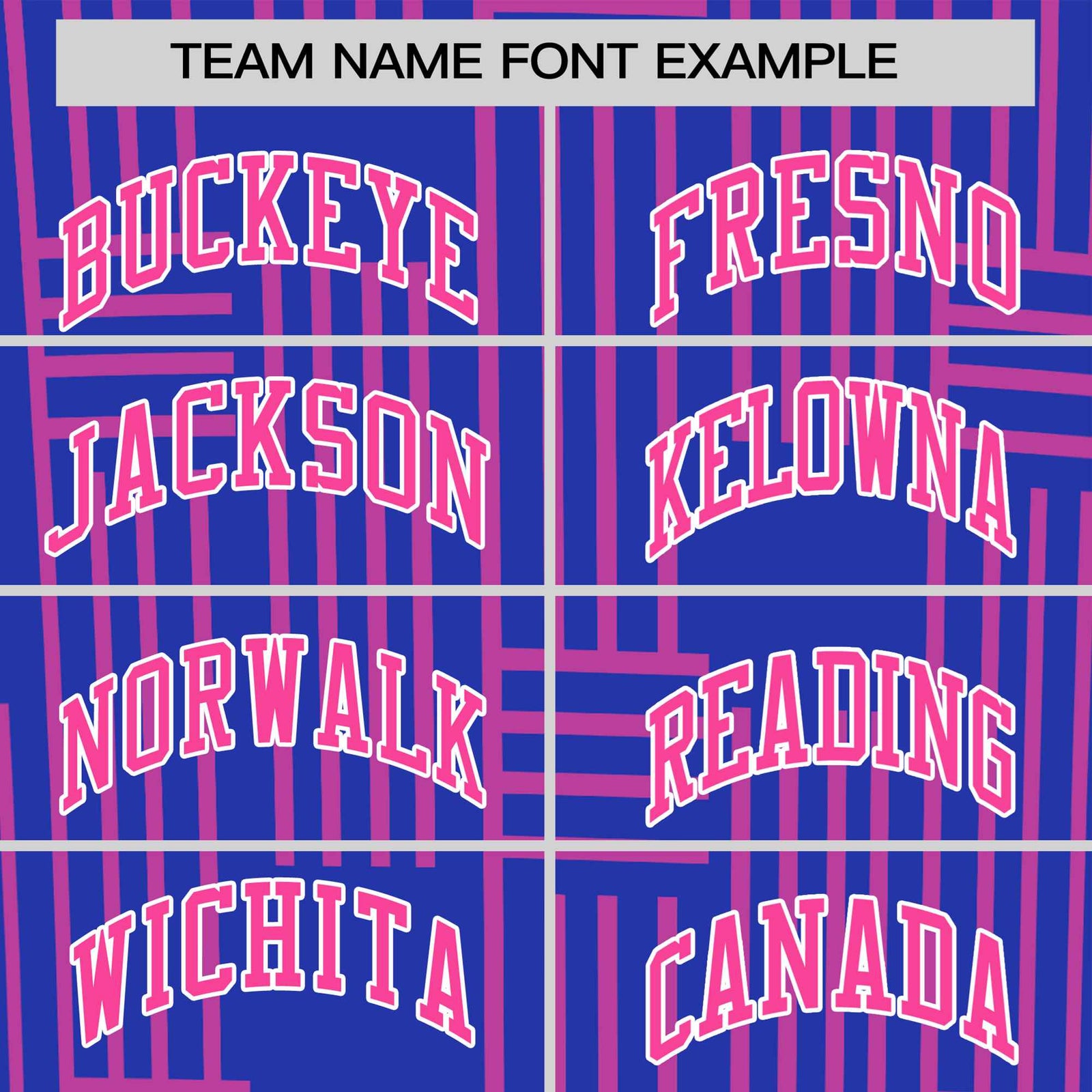 Custom Royal Blue-Pink Personalized Line Pattern Performance T-Shirt