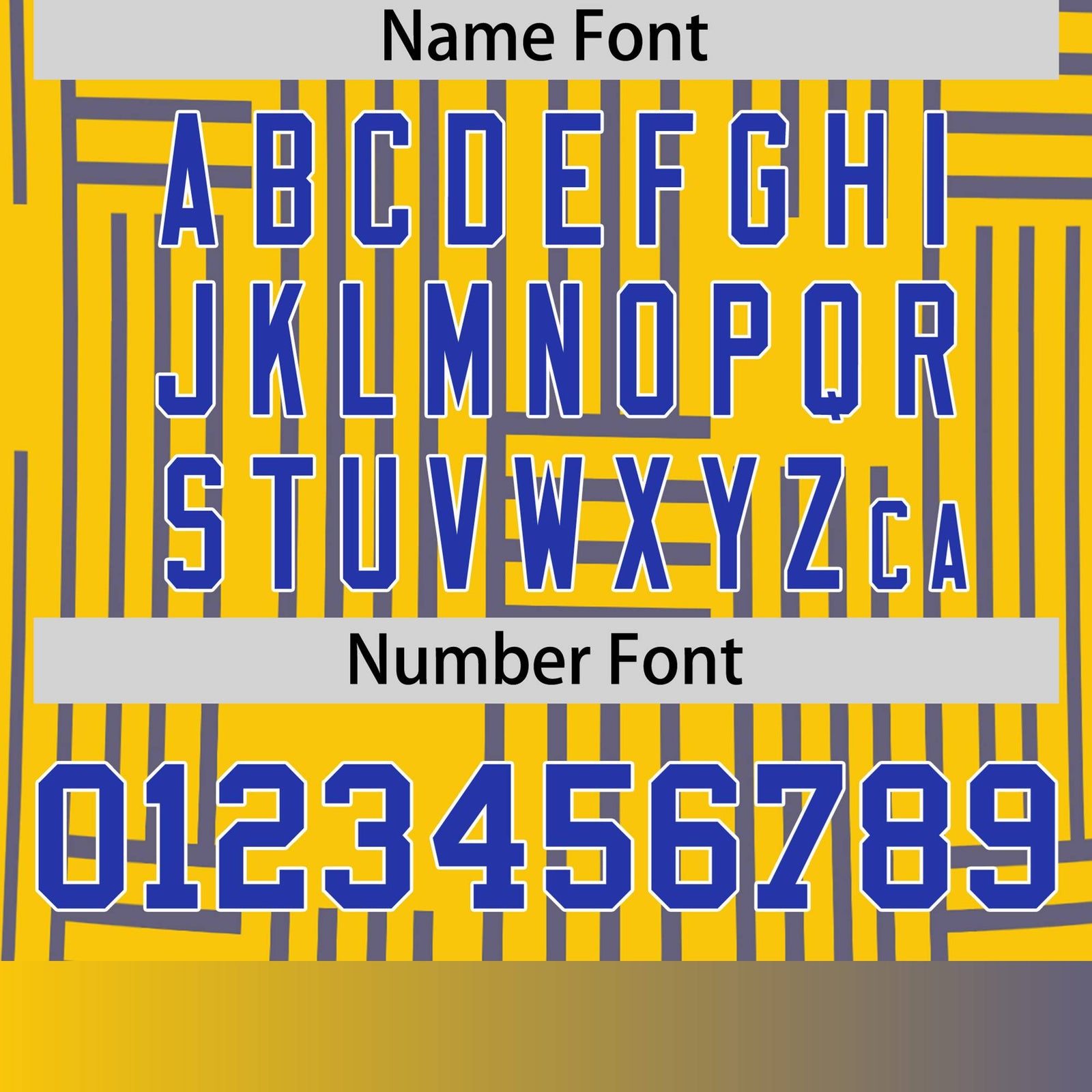 Custom Gold 01-Royal Blue Personalized Line Pattern Performance T-Shirt