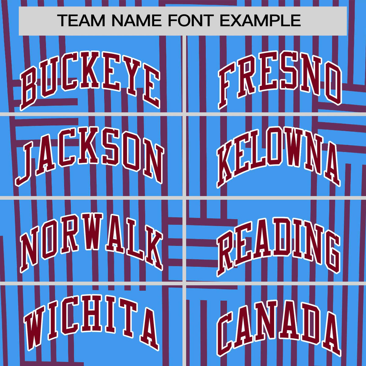 Custom Powder Blue-Crimson Personalized Line Pattern Performance T-Shirt