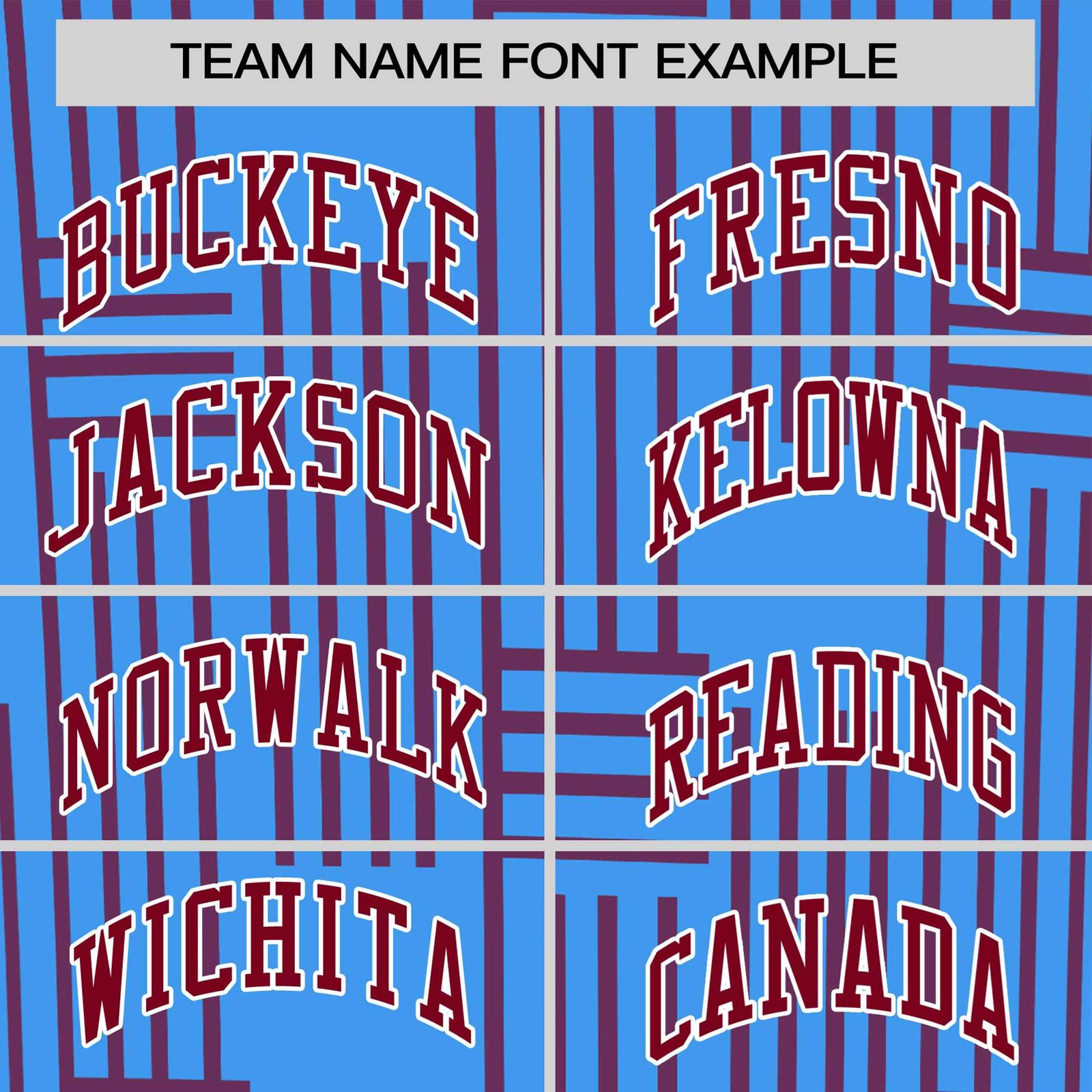 Custom Powder Blue-Crimson Personalized Line Pattern Performance T-Shirt