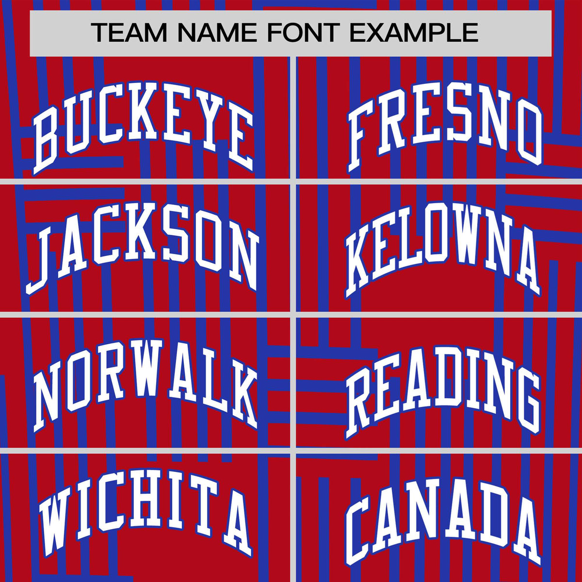 Custom Red-Royal Blue Personalized Line Pattern Performance T-Shirt