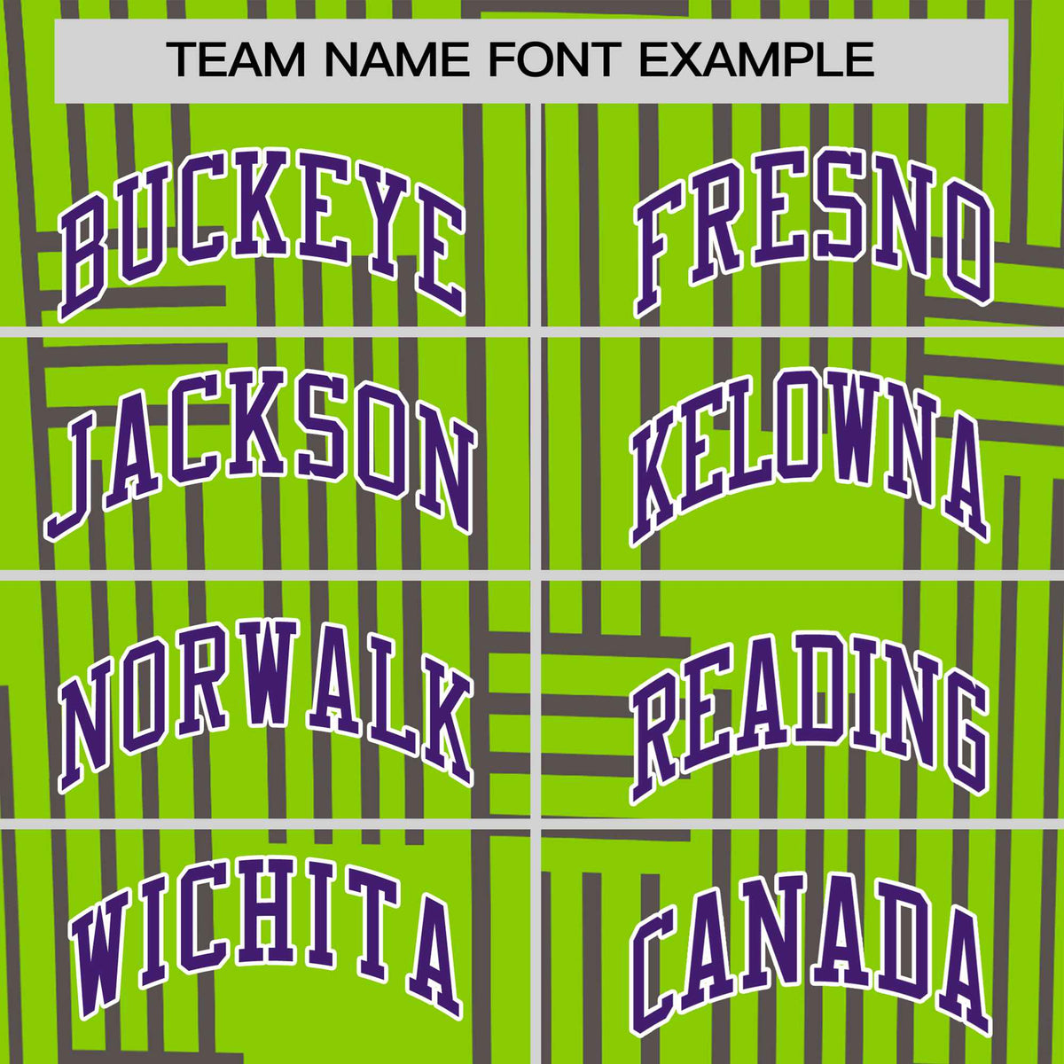 Custom Neon Green-Purple Personalized Line Pattern Performance T-Shirt