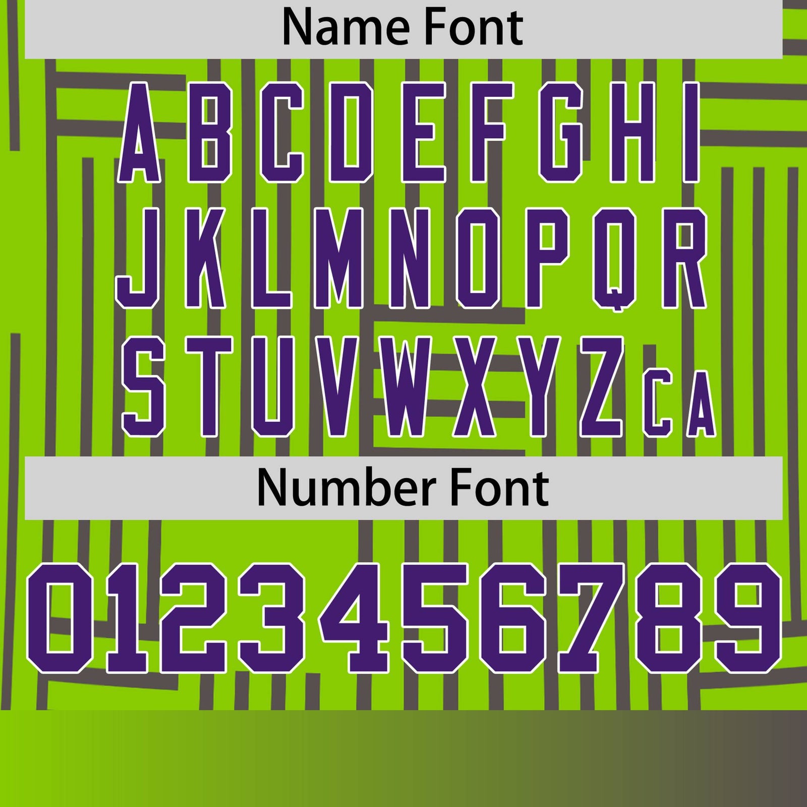 Custom Neon Green-Purple Personalized Line Pattern Performance T-Shirt