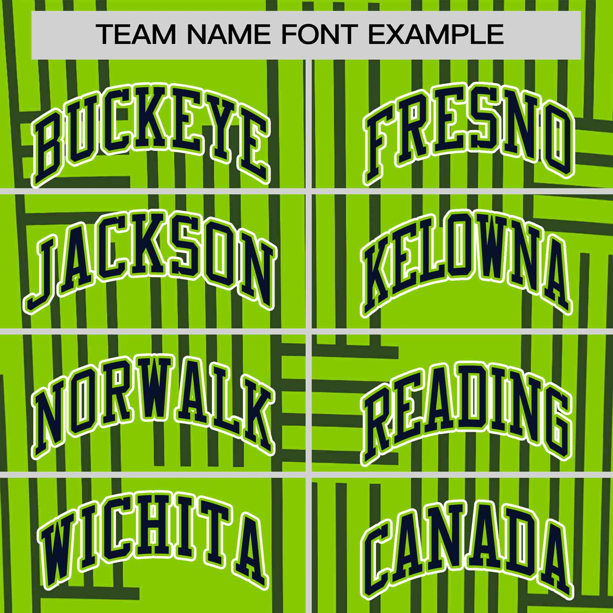 Custom Neon Green-Navy Personalized Line Pattern Performance T-Shirt