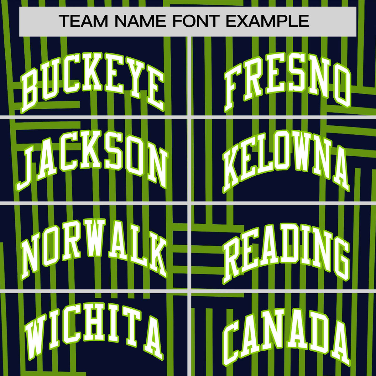 Custom Navy-Neon Green Personalized Line Pattern Performance T-Shirt