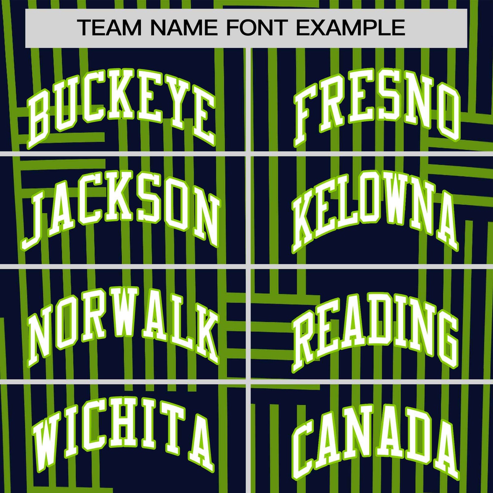 Custom Navy-Neon Green Personalized Line Pattern Performance T-Shirt