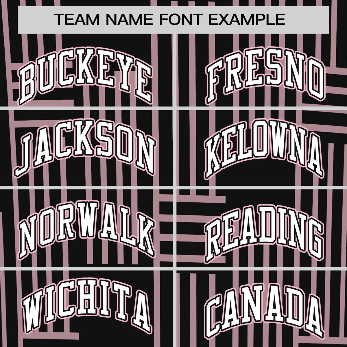 Custom Black-Light Pink Personalized Line Pattern Performance T-Shirt