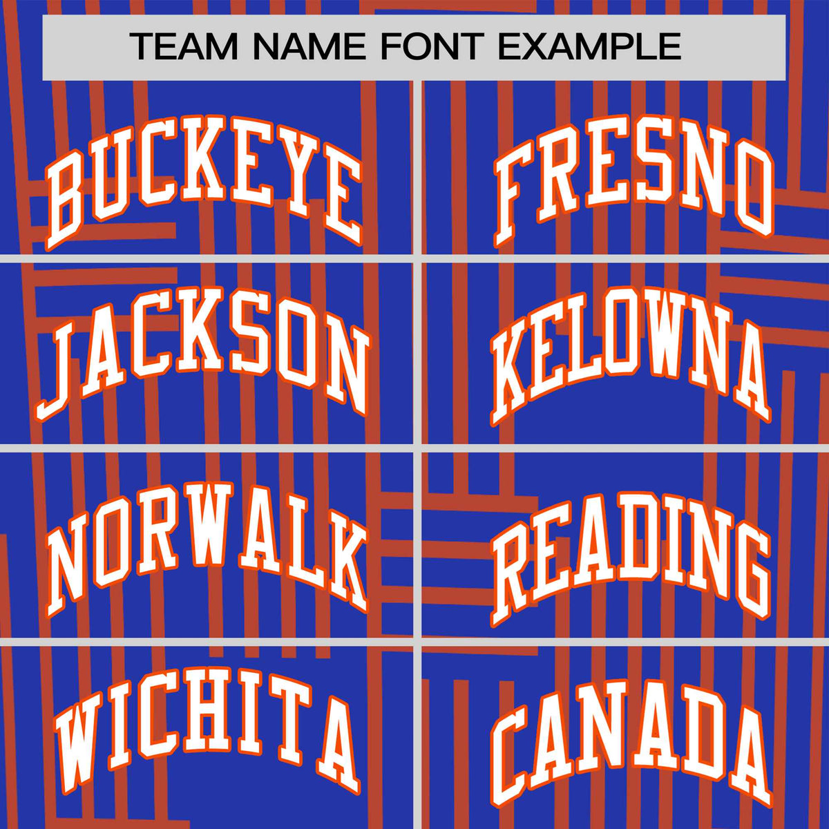 Custom Royal Blue-Orange Personalized Line Pattern Performance T-Shirt