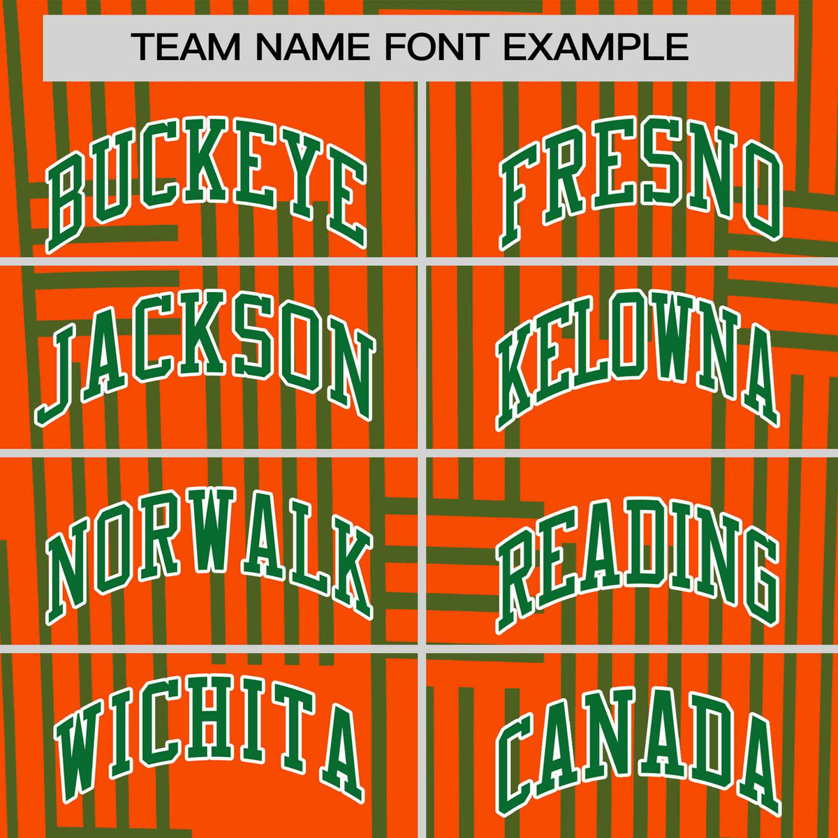 Custom Orange-Kelly Green Personalized Line Pattern Performance T-Shirt