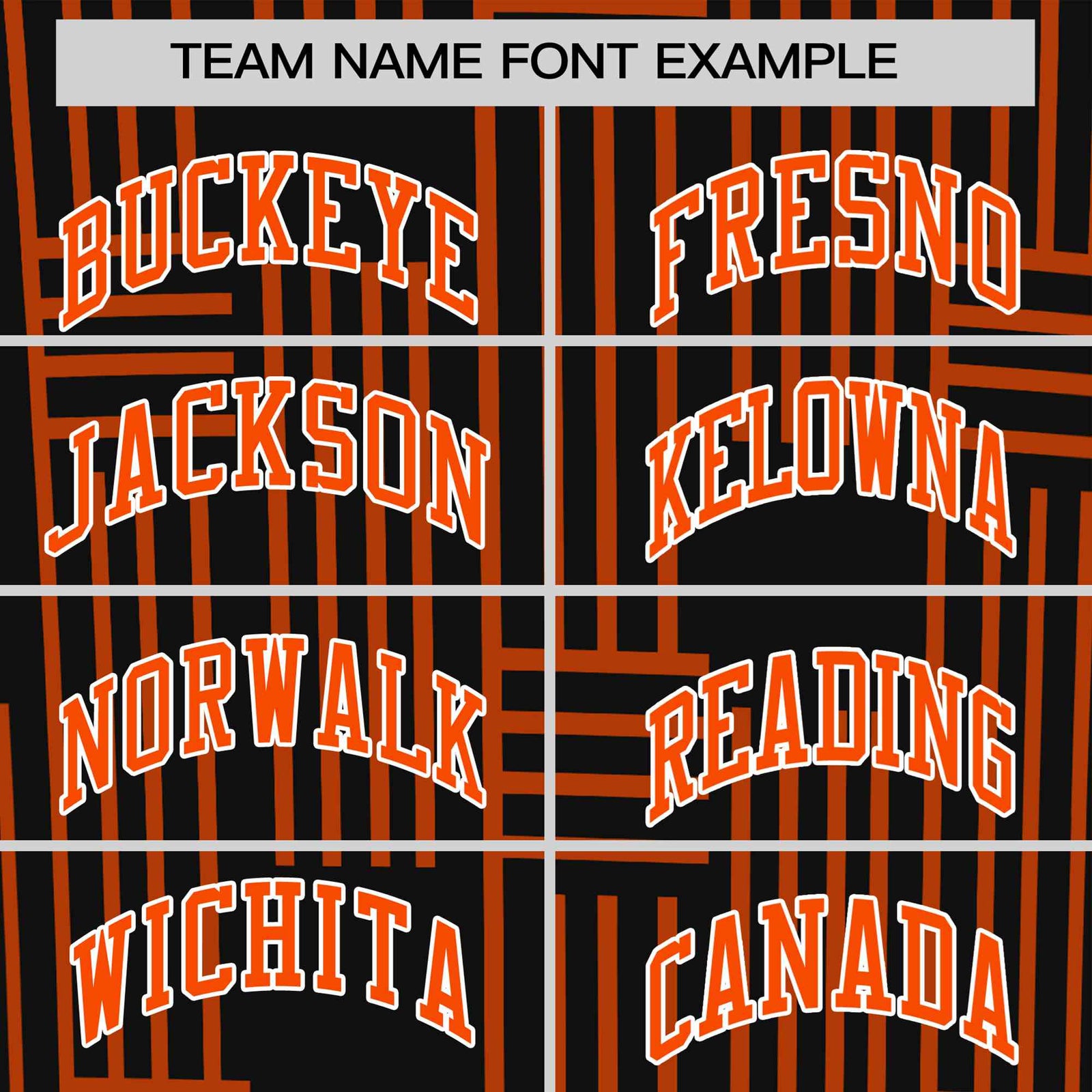 Custom Black Orange Personalized Line Pattern Performance T-Shirt