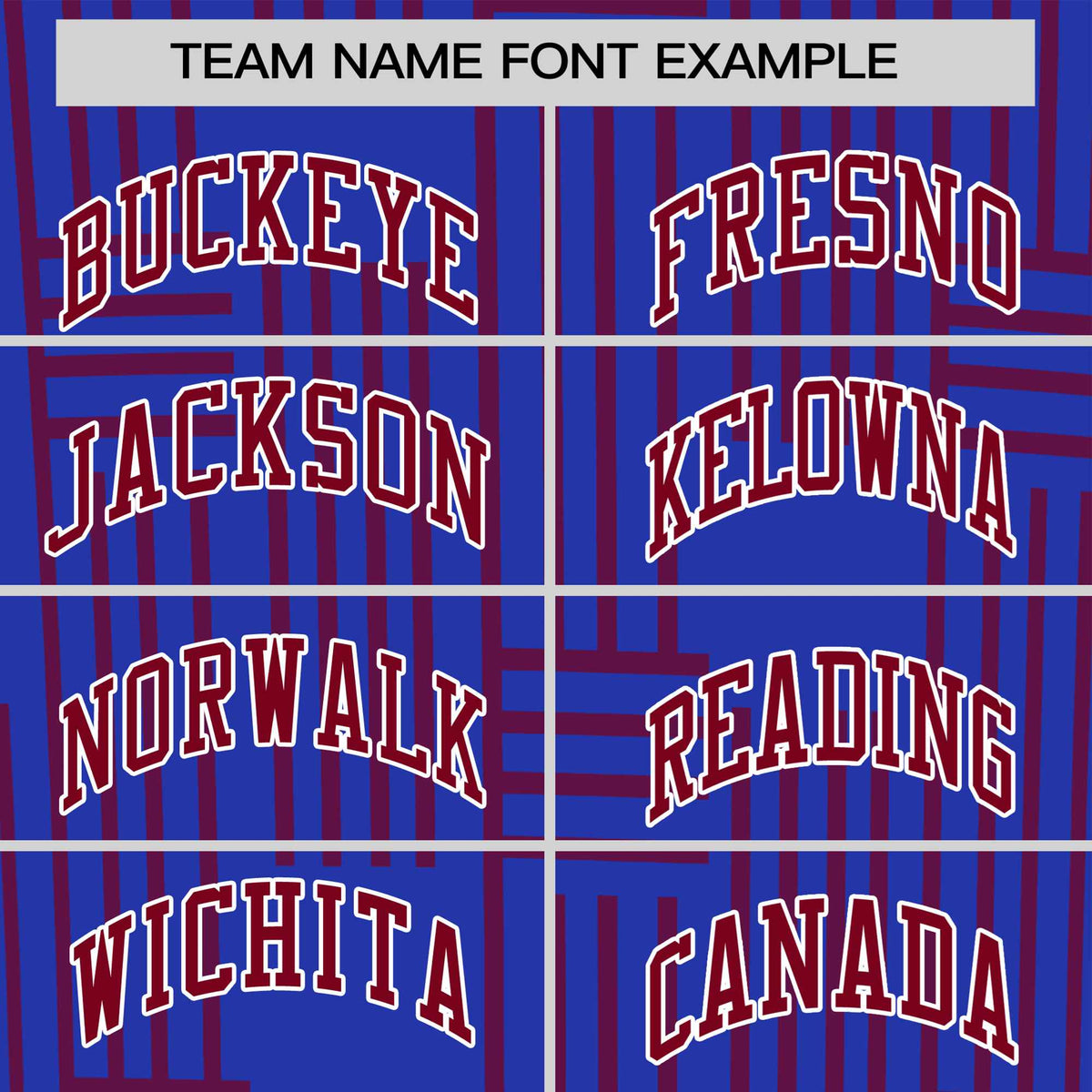 Custom Royal Blue-Crimson Personalized Line Pattern Performance T-Shirt