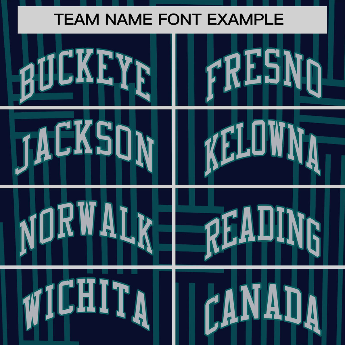 Custom Navy Aqua Personalized Line Pattern Performance T-Shirt