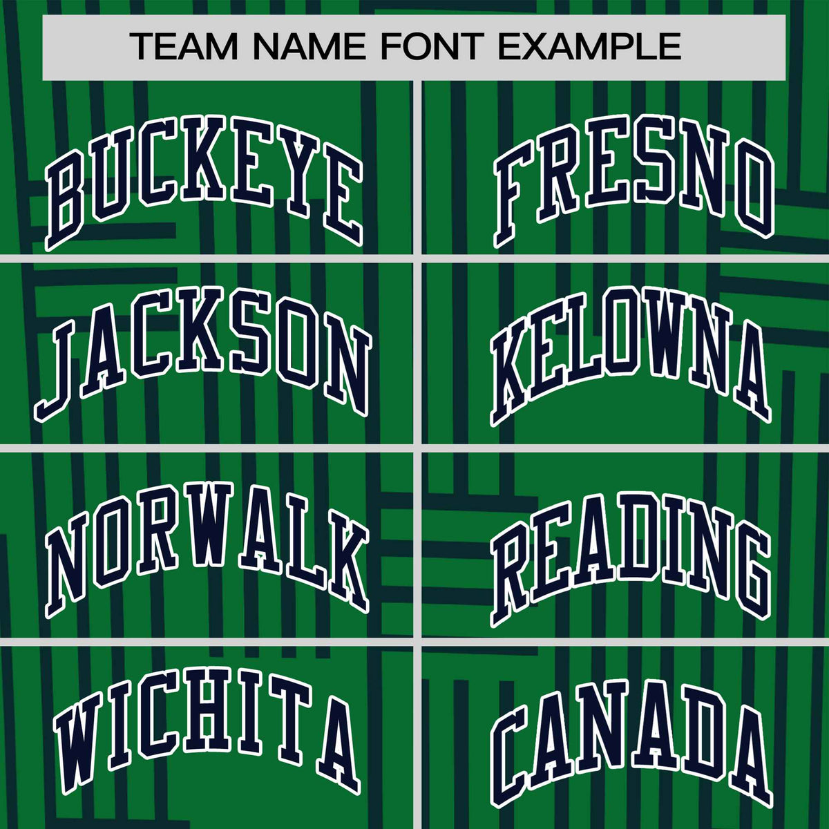 Custom Kelly Green-Navy Personalized Line Pattern Performance T-Shirt