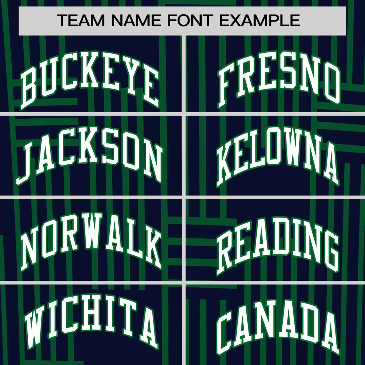 Custom Navy-Kelly Green Personalized Line Pattern Performance T-Shirt