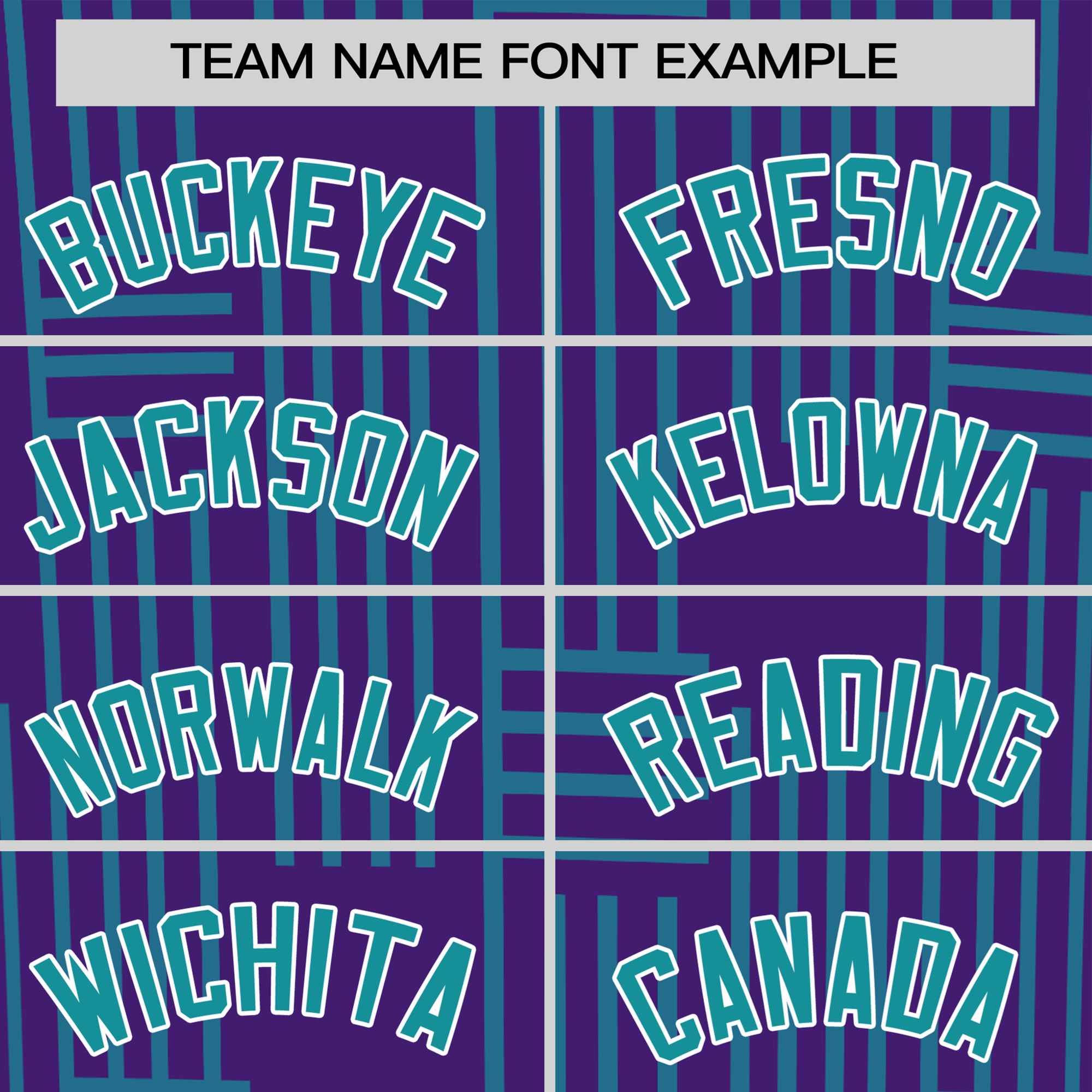 Custom Purple Aqua Personalized Line Pattern Performance T-Shirt