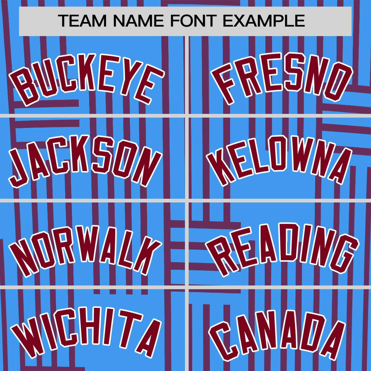 Custom Powder Blue-Crimson Personalized Line Pattern Performance T-Shirt