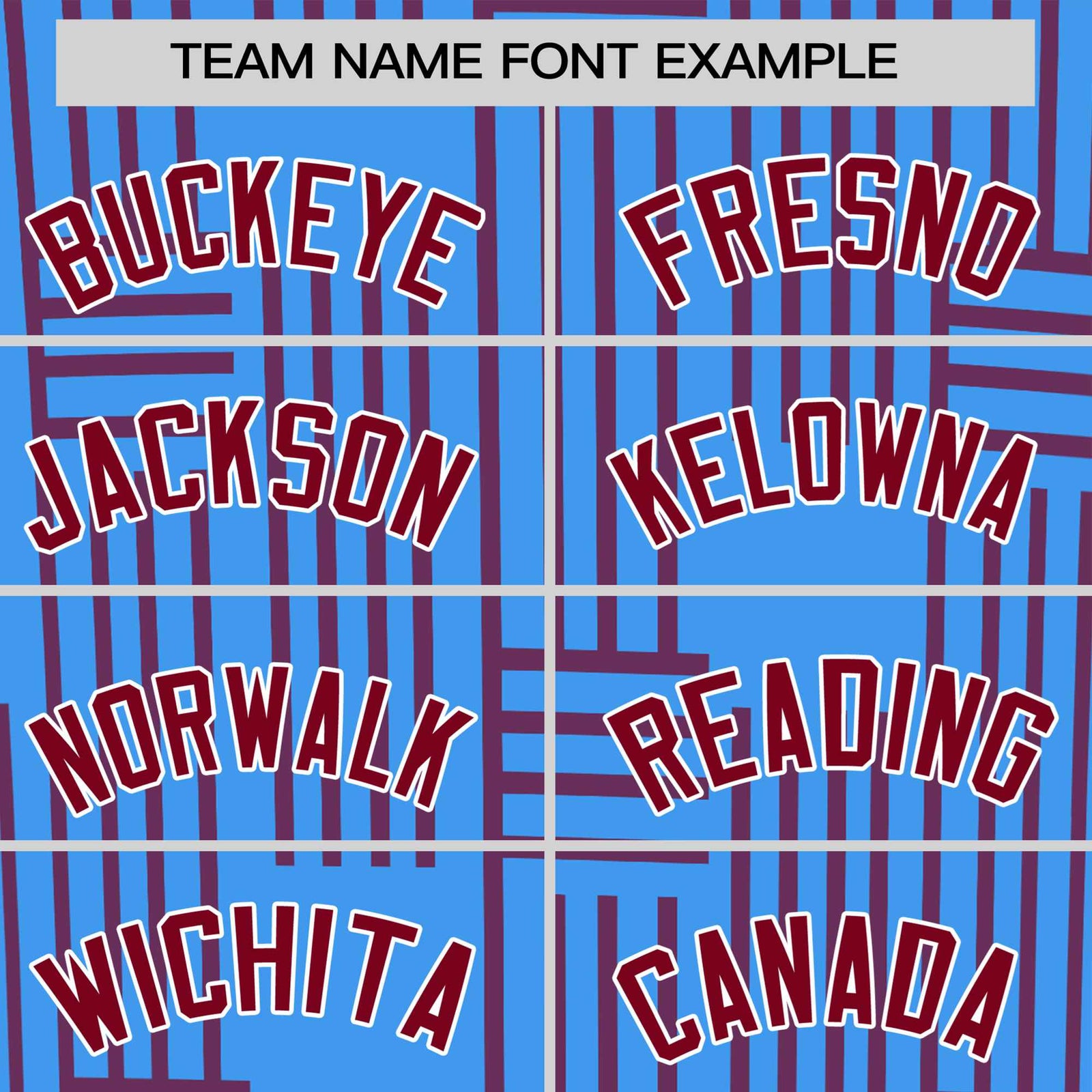 Custom Powder Blue-Crimson Personalized Line Pattern Performance T-Shirt