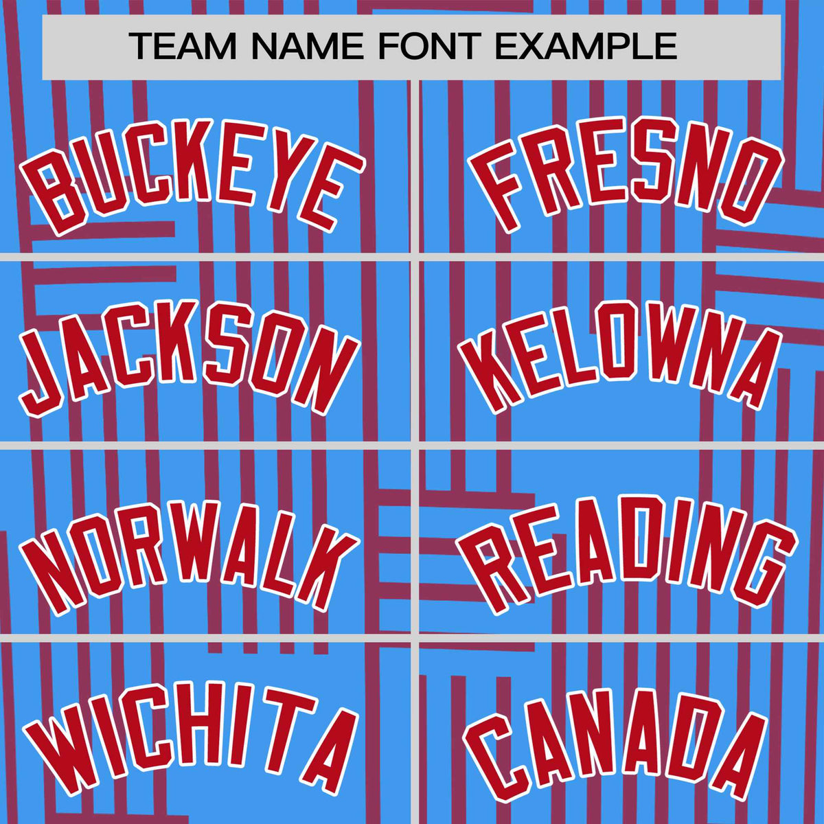 Custom Powder Blue-Red Personalized Line Pattern Performance T-Shirt