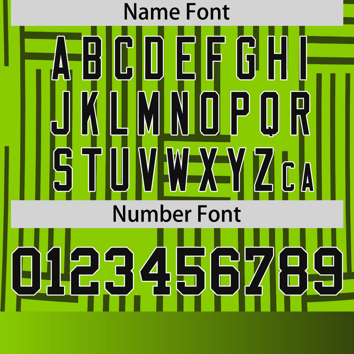 Custom Neon Green-Black Personalized Line Pattern Performance T-Shirt