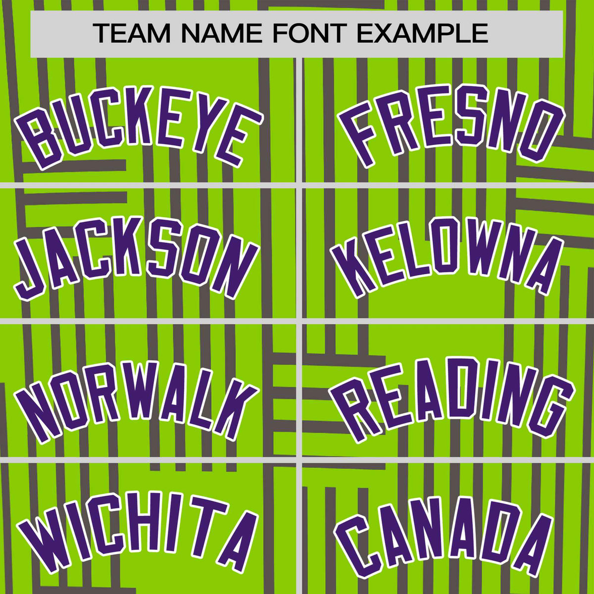 Custom Neon Green-Purple Personalized Line Pattern Performance T-Shirt